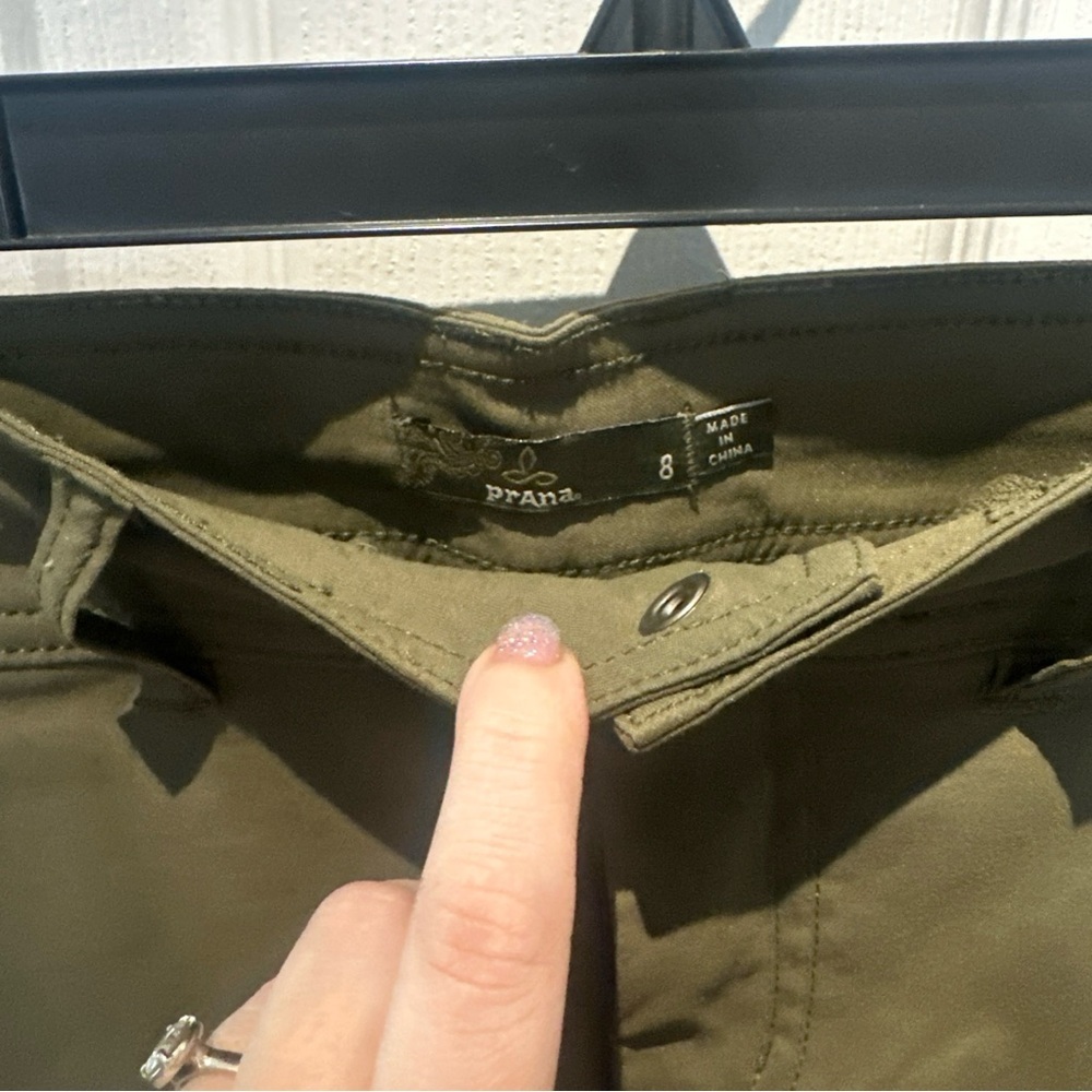 Prana Skort Womens Green Halle Skort Size 8 Outdoor Hiking Nylon w/ Drawstring - Picture 5 of 8